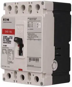 Eaton Circuit Breaker,  60 Amps,  Number of Poles:  3,  480VAC AC Voltage Rating