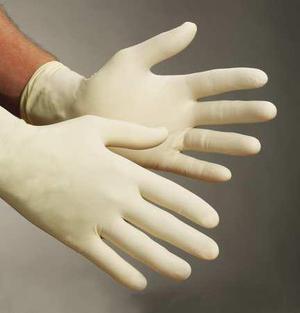 ANSELL L922 Exam Gloves, Natural Rubber Latex, Powder Free Natural, M, 100 PK