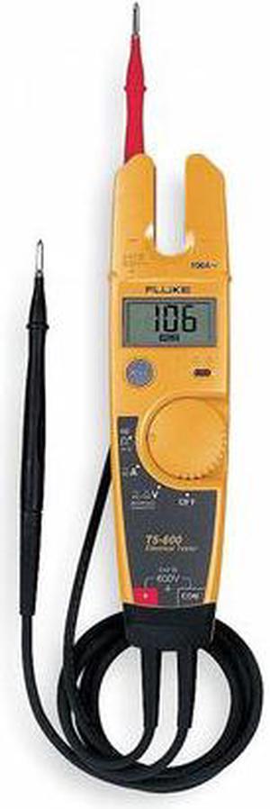 FLUKE Fluke-T5-600 Clamp Meter, LCD, 100 A, 0.5 in (13 mm) Jaw Capacity, Cat
