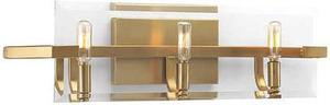 Cahill Bath Vanity, 3-Light, Brushed Bronze, Clear Glass, 24"W (P300110-109 AJDMA)