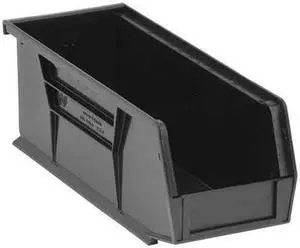 Quantum Storage Systems Hang and Stack Bin,10-7/8 In L,Black  QUS224BK