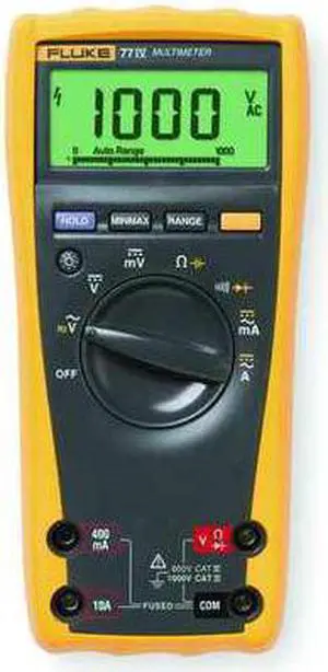 FLUKE Fluke-77 IV Digital Multimeter,10A,1000V,50 MOhms