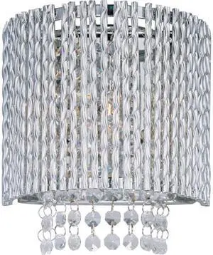 ET2 E23130-10PC Spiral 1-Light 7.5" Wide Polished Chrome Wall Sconce ET2 E23130-10PC Spiral 1-Light 7.5" Wide Polished Chrome Wall Sconce