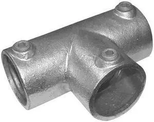 ZORO SELECT 30LX03 Structural Pipe Fitting, Tee, Cast Iron, 2 in Pipe Size,