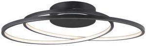 ET2 E21322-BK Cycle 1-Light 24.5" Wide Black Flush Mount Light