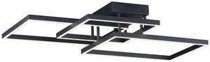 ET2 E21513-BK Traverse LED 3-Light 23.5" Wide Black Flush Mount Light
