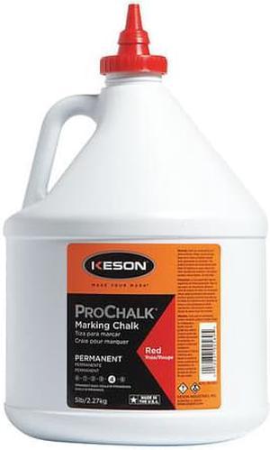 KESON PM105RED Marking Chalk,Waterproof,Red,5 lb.