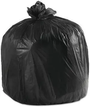 Boardwalk Low-Density Can Liners, 45Gal, .65Mil, 40W X 46H, Black, 25/