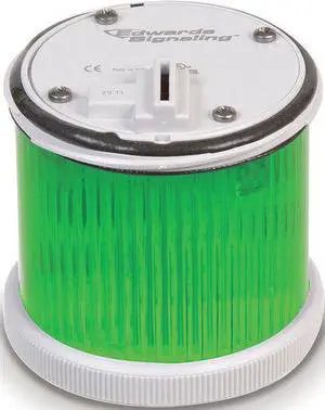 EDWARDS SIGNALING 270LEDMG120A Tower Light Module, 120V AC, Green, 70 mm Dia., EDWARDS SIGNALING 270LEDMG120A Tower Light Module, 120V AC, Green, 70 mm Dia.,