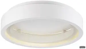 ET2 E35001-MW iCorona 1-Light 23.5" Wide Matte White Flush Mount Light