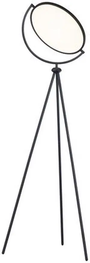 ET2 E23299-BK Paddle 1-Light 24" Wide Black Floor Lamp