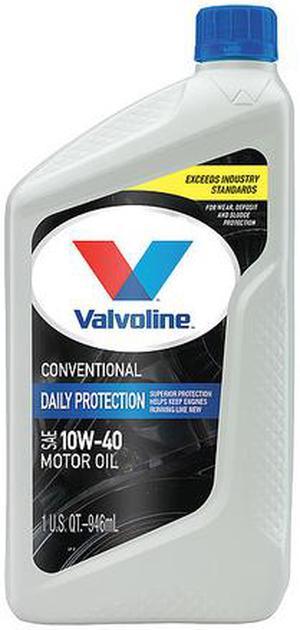 VALVOLINE 797671 Valvoline Motor Oil, 10W-40, Conventional, 1 Qt