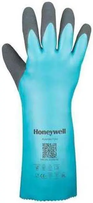 HONEYWELL 33-3150E/7S Flextril Chemical Resistant Gloves, Nitrile, 14 in L, 1.3