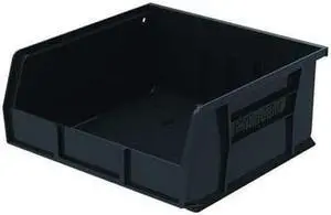 AKRO-MILS 30235BLACK Black Hang and Stack Bin, 10-7/8"L x 11"W x 5"H