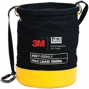 3M DBI-SALA 1500134 Safe Bucket Rated Hook and Loop Canvas, Canvas, Black/Yellow