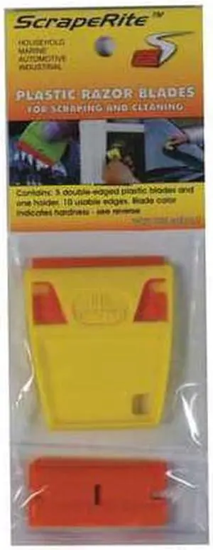HARDLINE PRODUCTS GSR5GPOE Scraper,2 in. L,Razor Blade,Plastic
