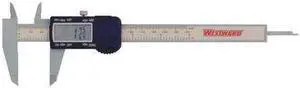 WESTWARD 2YNC6 Digital Caliper, Fractional, Poly, 6 In