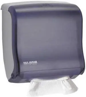 San Jamar Ultrafold Fusion C-Fold & Multifold Towel Dispenser 11 1/2x5 1/2x11 1/2 Black T1755TBK