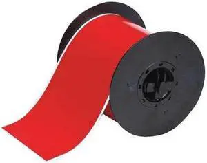 BRADY B30C-4000-595-RD Tape, Red, Labels/Roll: Continuous