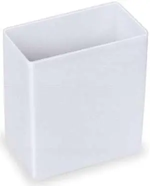 AKRO-MILS 30101 Small Clear Plastic Bin Cups, Smooth, 2 in L x 3-1/4 in W x 3