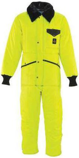 REFRIGIWEAR 0344RHVL4XLL2 Hi Vis Iron-Tuff Hi-Vis Coverall, Nylon, 11.25 oz REFRIGIWEAR 0344RHVL4XLL2 Hi Vis Iron-Tuff Hi-Vis Coverall, Nylon, 11.25 oz