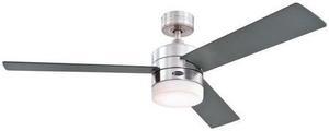 WESTINGHOUSE 7225700 Alta Vista 52" 3-Blade Nickel Indoor Ceiling Fan