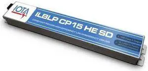IOTA ILBLP CP15 HE SD B M9 LED Emergency Driver,1 9/50"H,14 17/25"L