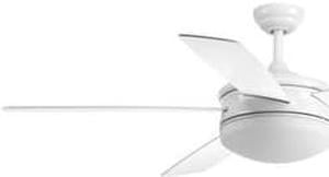 Fresno Ceiling Fan, 5-Blade, 1-Light, White, White Blades, 60"W (P2548-3030K AJHKU)