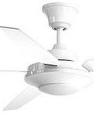 Signature Plus II Ceiling Fan, 5-Blade, 1-Light, LED, White, White Blades, 54"W (P2539-3030K AJHKD)