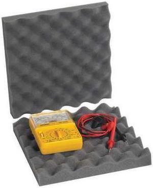 PARTNERS BRAND FCSC10102 Convoluted Foam Sets, 10" x 10" x 2", Charcoal,