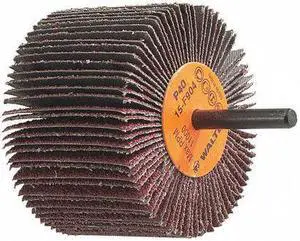 WALTER SURFACE TECHNOLOGIES 15F904 Flap Wheel,1/4" Shaft,3"x2",40g