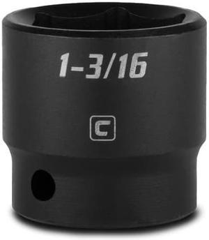 CAPRI TOOLS 5-5064 1/2 in Drive 1-3/16 in 6-Point SAE Shallow Impact Socket