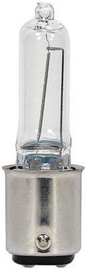 EXCEL S4492 20W T3 Halogen Light Bulb - Bayonet Double Contact Base - Clear