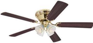 WESTINGHOUSE 7232400 Contempra IV 52" 5-Blade Brass Indoor Ceiling Fan