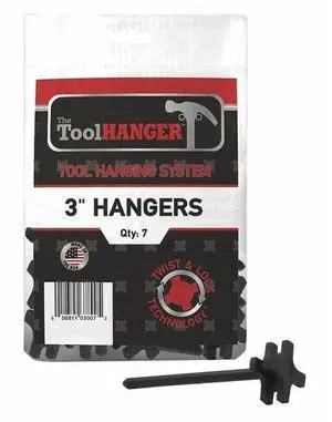 TOOLHANGER 3007 Tool Hanger,Black,2 lb. Capacity,PK7