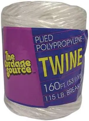 ZORO SELECT 1004-WA Rope, 160ft, White, 20lb., Polyprpylne
