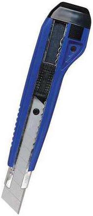 Cosco Heavy-Duty Snap Blade Utility Knife Four 8-Point Blades Retractable Blue