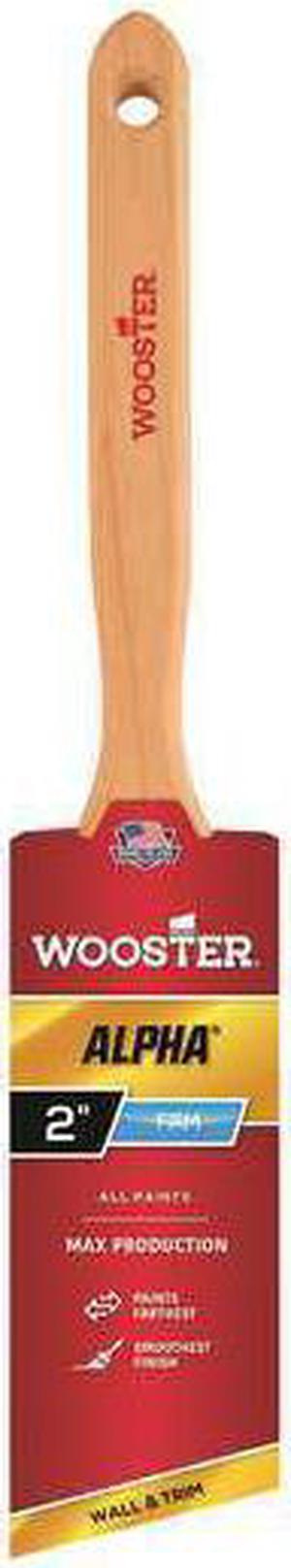 WOOSTER 4231-2 2" Angle Sash Paint Brush, Micro Tip Bristle, Wood Handle