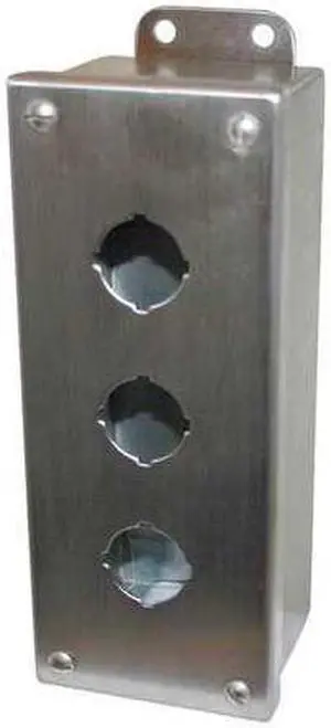 EATON 10250TN35 Pushbutton Enclosure,9.00 in.H,SS