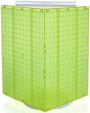 AZAR DISPLAYS 701414-GRE Four-Sided Revolving 14"W x 20"H Pegboard Counter