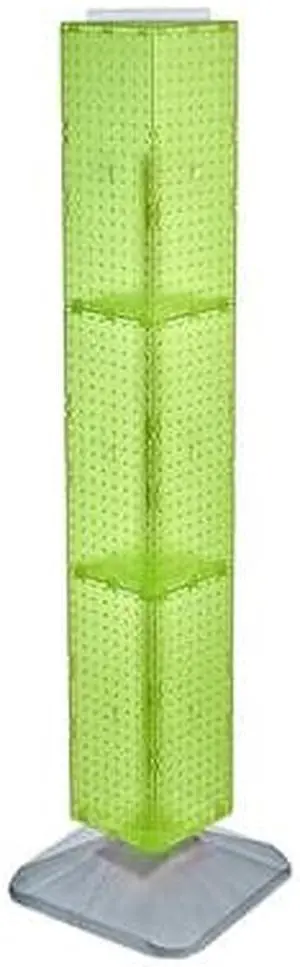 AZAR DISPLAYS 703389-GRE Four-Sided Pegboard Floor Revolving Display Panel