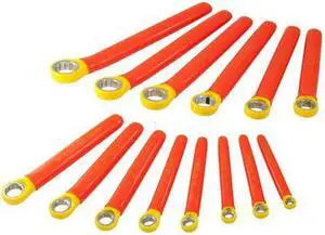 GRAY TOOLS 176LR-I 14 Piece 12 Point SAE Box End Wrench Set, 1/4" - 1", 1000V