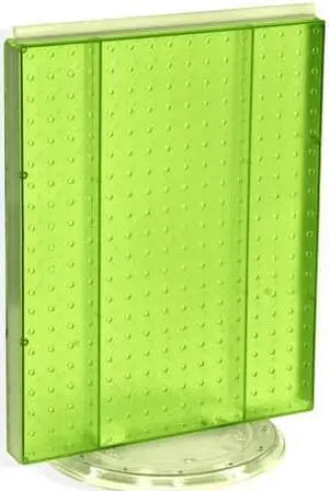 AZAR DISPLAYS 700500-GRE Revolving 16"W x 20.25"H Pegboard Counter Display