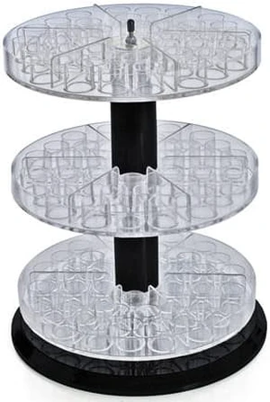 AZAR DISPLAYS 225035 Three Tier Revolving Dislplay 13.5"H x 11"Dia. - round AZAR DISPLAYS 225035 Three Tier Revolving Dislplay 13.5"H x 11"Dia. - round