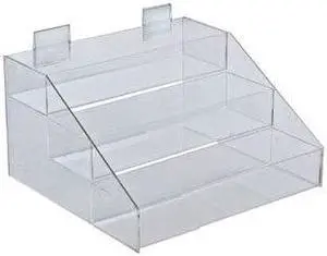 AZAR DISPLAYS 326048 Three-Tier 3 Compartment Counter Step Display:12"W x