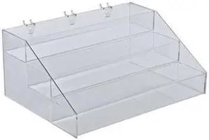 AZAR DISPLAYS 326047 Three-Tier Step Display: 16"W x 11.75"D x 7"H