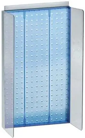 AZAR DISPLAYS 700355-BLU 13.5"W x 22"H Pegboard Powerwing Display