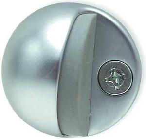 ZORO SELECT 5U606 Dome Door Stop, Solid Brass, 1"H