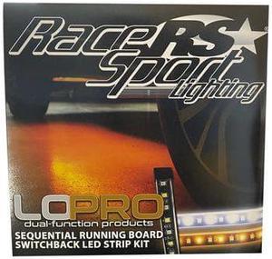 RACE SPORT RSSBKIT48 (2) Lopro 48In Sequential Running Board Switchback Led