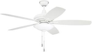 CRAFTMADE JAM52W5-LED 52" Jamison Ceiling Fan with Blades and Light Kit